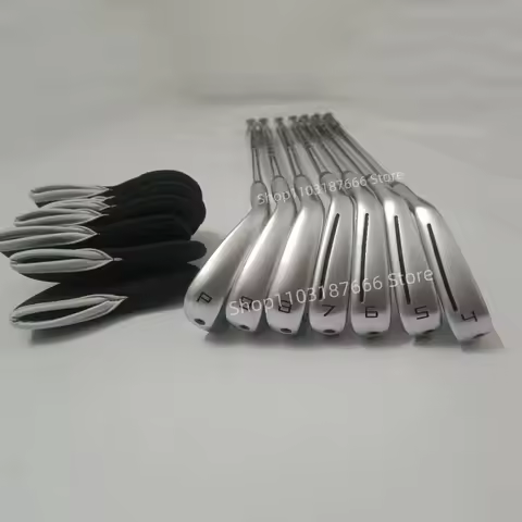 Men's 2024New 790 Golf Clubs silvery P790 Golf Irons Fourth generation 7pcs 4-9P R/S/SR Flex Steel/G