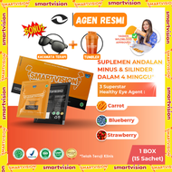 SMART VISION ( Suplemen Kesehatan Mata Minus - Plus - Silinder Terbaik ) BPOM | Vitamin mata | Obat mata minus | Obat mata | Vitamin mata minus