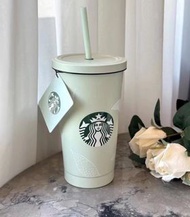 🌈  Starbucks 不鏽鋼吸管杯 綠色