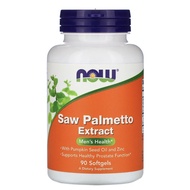 NOW Foods, Saw Palmetto Extract, With Pumpkin Seed Oil and Zinc, 160 mg, 90 Softgels