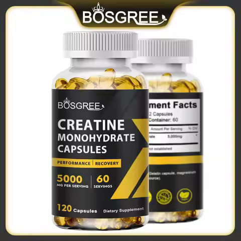 Creatine Monohydrate Capsules | Creatine Pills, Supports Workout Recovery, Lean Muscle Gain, Perform
