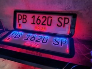 PLAT NOMOR NYALA AKRILIK (BAUD TANAM) Motor dan mobil