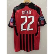 2007-08 AC Milan Home KAKA PIRLO Retro High Quality Football Shirt Nisa INZAGHI XAUF ATS9 Customized