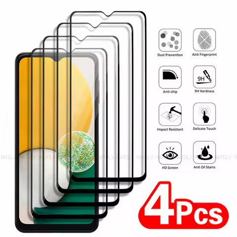 2/4PCS Tempered Glass For Samsung Galaxy A13 Screen Protector Samsung Galaxy A13 A23 A33 A53 5G Full
