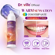 Dr.ville Bright White Toothpaste Advanced Stain Removal & Enamel Protection Whitening for a Radiant 