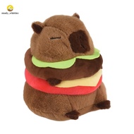 1 PCS Realistic Capybara Burger Plush, Plushie Toy, Total Height About 20cm Soft Hamburger Food Stuf