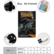 VSSLEC Back to The Future Movie Canvas Poster Wall Art Decor Print Picture Paintings for Living Room