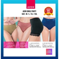 AVON SINGLE PANTY SEEMLESS : JUITA DIONNE / JUITA AMMARA / JANINE LACED SHORTS / QILA MAXI PANTY