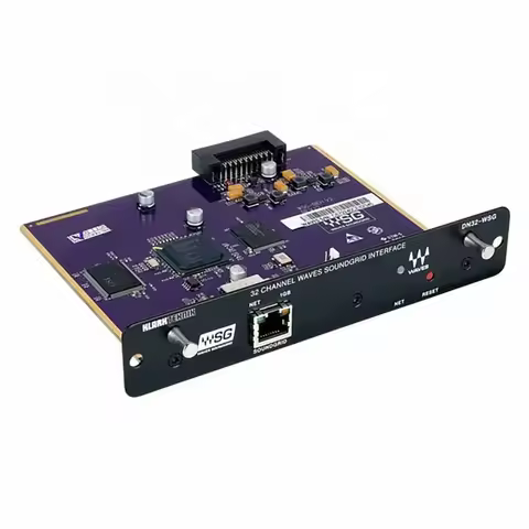 Klark Teknik DN32-WSG Expansion Card 32-Channel Low-Latency Aoip In Waves Soundgrid Network Interfac