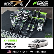 Ftuned X Series Adjustable High Low Soft Hard -  Honda Civic FD 1.8 / 2.0 ( 18 MONTH WARRANTY )