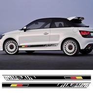 Car Sticker Side Skirt Vinyl Racing Stripes Decal Exterior Accessories For Audi A1 8X GB 8XF Sportba