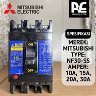 MCCB BREAKER MITSUBISHI NF 30-SS 10A, 15A, 20A, 30A ORIGINAL
