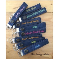 Personalised Key fob keychain