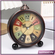 [baoblaze2] Retro table alarm clock with luminous hands, vintage alarm 16 Black Face