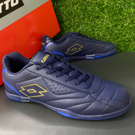 LOTTO ELITO F1430 FUTSAL SHOES | KASUT FUTSAL (BLACK-GREEN | NAVY) 100% ORIGINAL - READY STOCK
