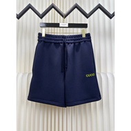 Gucci Fore Body Letter Embroidered logo Shorts Five-point Pants Drawstring Casual Summer Pants 5-poi
