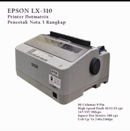 printer dotmatrix epson lx310 bekas
