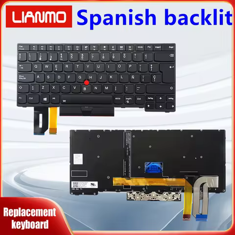 Spanish Notebook Keyboard Applicable to Lenovo T480S E480 E490 T490 L480 L490 P43S E485 E495 R480 R4