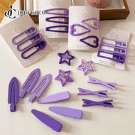 JOJO COCO Purple Bangs Small Hairpin Women's Side Headdress