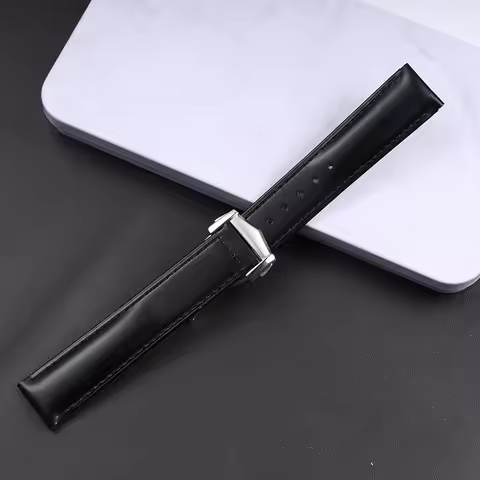 19/20/21/22mm Genuine Leather Watch Strap for OMEGA DE VILLE SEAMASTER SPEEDMASTER Series Watchband 