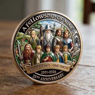 Ready stock Lord of the Rings 25th Anniversary Commemorative Coins Ring Protection Alliance Flat Pai