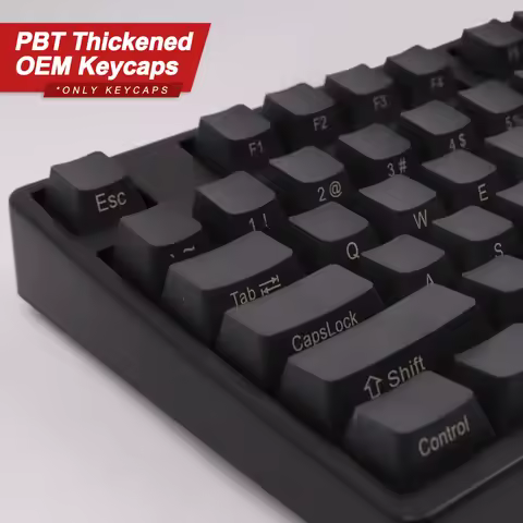 Mechanical Keyboard Keycaps Black PBT OEM Profile Height 108 Keys for 61 87 104 Keyboard GK61 SK61 A