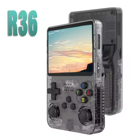 Original R36S Portable Handheld Game Controller with 3.5" HD Screen Rechargeable Battery Perfect Chr