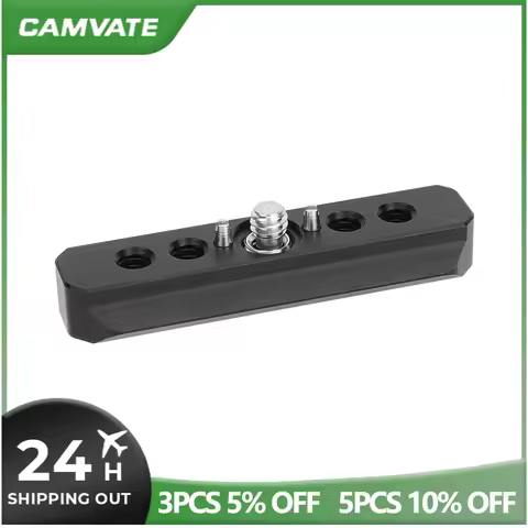 CAMVATE Quick Release NATO Safety Rail with 1/4inch ARRI-Style Anti-Twist Screw Mout Camera Nato Rai