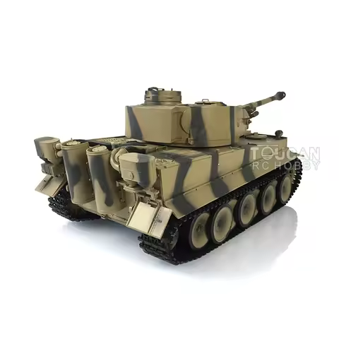 HENG LONG RC Tank 3818 1/16 TK7.0 Plastic Tiger I W/ 360 Turret Barrel Recoil Remote Control Car Toy