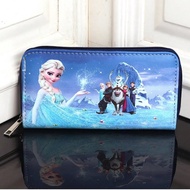 1PC Ví dài in hình công chúa Disney hoạt hình Frozen Anime dễ thương cho nữ Ví đựng tiền xu du lịch 