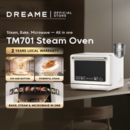 Dreame TM701 25L Combi Microwave Steam Oven, 2000W Steam, 900W Inverter Microwave, SUS304 Cavity, 42
