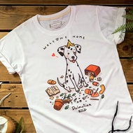 Dalmatian 裏 welcome home t-shirt Dog Pattern
