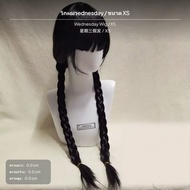 ชุดคอสเพลย์ยูนิฟอร์มโรงเรียน Wednesday Addams  ชุดลายทางสไตล์หรูหรามีเสน่ห์แบบดาร์ก เหมาะสำหรับวันฮา