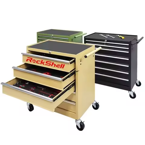 Tool Trolley 5 / 7 Drawer Garage Workshop Tool Cabinet Trolley Organizer with 4 Wheels and Tool Sets