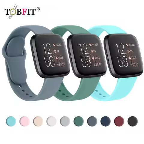 Sport Silicone Strap For Fitbit Versa 4 3 2 1 SE Band Replacement Watchband Bracelet For Fitbit Vers
