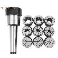10Pcs ER32 Spring Collets Set 2/4/6/8/10/12/16/18/20mm + MT3  ER32 Collet Chuck Morse Taper Holder