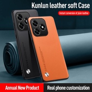 Leather Casing for Honor X5C Plus 4G HonorX5CPlus X5C+ X5CPlus Phone Case Luxury Carbon Fiber Silico