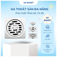 [Liquidation] Floor Drain Funnel, Floor Drain, Solid Cast 304 Stainless Steel, Face 12x12, Face 15x1