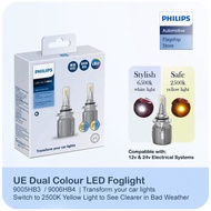 Philips UE Dual Colour LED Fog light ( 9006 HB4 | Switch between Stylish 6500K White & Safe 2500K Ye