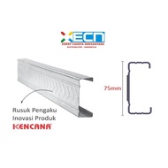 BAJA RINGAN KANAL C/C KENCANA C 75 - 75x25x0.75mmx6m