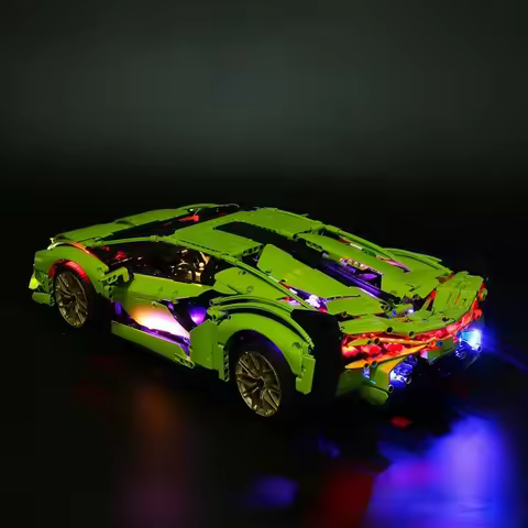 Not Included Model Car LED Light Set for Sián FKP 37 42115 Car Building Blocks City Bricks DIY Lamp 