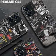 Latest Realme C55 Glossy Glass Softcase [Band M36] C55 Mobile Phone Case - Mobile Phone Protector - 