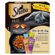 Sheba - Duo Plus 貓糧 夾心酥 (奶油芝士口味精選4種口味) 20g X 10袋【平行貨品】m1-9