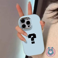 Simple Question Mark Phone Case For OPPO A77 A57 A77S A17 A17K A16 A16S A74 A95 4G A96 A76 A93 A94 F