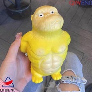 QIWEN Squeeze Vent Gorilla, Orangutan Yellow Squeezing Monkey Toys, Creative Elastic Soft Rubber Str