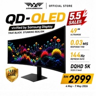 Armaggeddon 49" QD-OLED Curved Gaming Monitor Samsung Panel 144Hz 0.03ms DQHD 5K PXP49 UXO-C