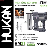 Máy bắn đinh HUKAN HM21-G2-SBD113BL Sử dụng đinh: F15-50 K10-40 Động cơ không chổi than SHOP MÁY CU