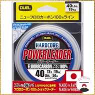 DUEL HARDCORE Fluoro Line 40Lbs. HARDCORE POWERLEADER FC 50m 40Lbs. Natural Clear H3343