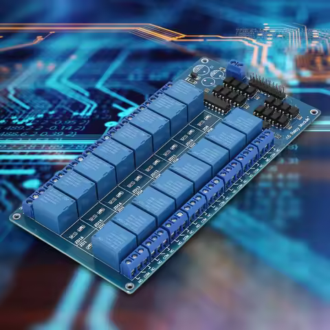 16-channel Relay Module 5V with Optocoupler Protection 5V Relay Module LM2596S Chip 180 *90 *20mm Re