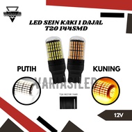 T20 LED TURN SIGNAL LIGHT 1 LEGS 144 LED SMD 7440 SUPER BRIGHT REVERSE LIGHT